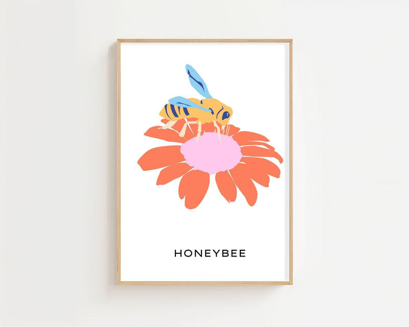 Honey Bloom Plakat - 21 x 29.7 cm (A4) - Nellastore