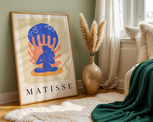 Indigo Meditation Matisse Plakat - 21 x 29.7 cm - Nellastore