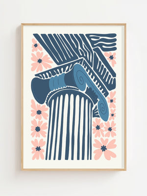 Ionic Blossom Plakat - 21 x 29.7 cm - Nellastore
