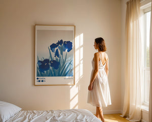 Iris Flowers Plakat - 21 x 29.7 cm (A4) - Nellastore