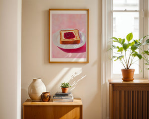Jam Toast Plakat - 21 x 29.7 cm (A4) - Nellastore