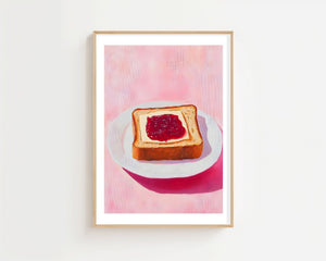 Jam Toast Plakat - 21 x 29.7 cm (A4) - Nellastore