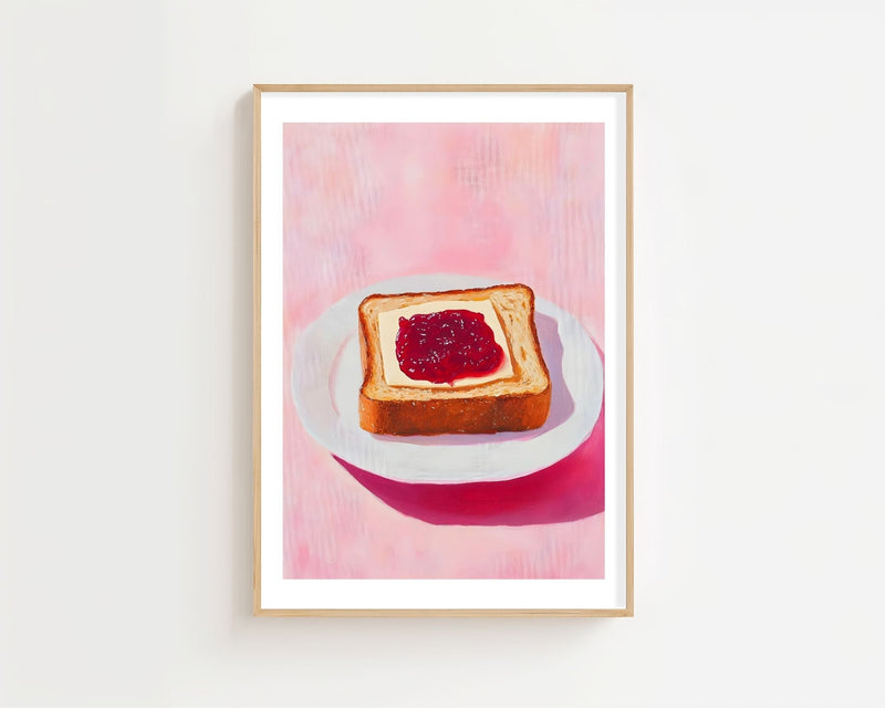 Jam Toast Plakat - 21 x 29.7 cm (A4) - Nellastore