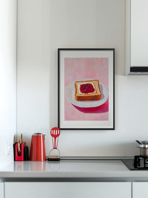 Jam Toast Plakat - 21 x 29.7 cm (A4) - Nellastore