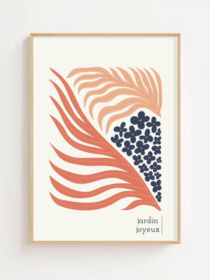 Jardin Joyeux Plakat - 21 x 29.7 cm - Nellastore