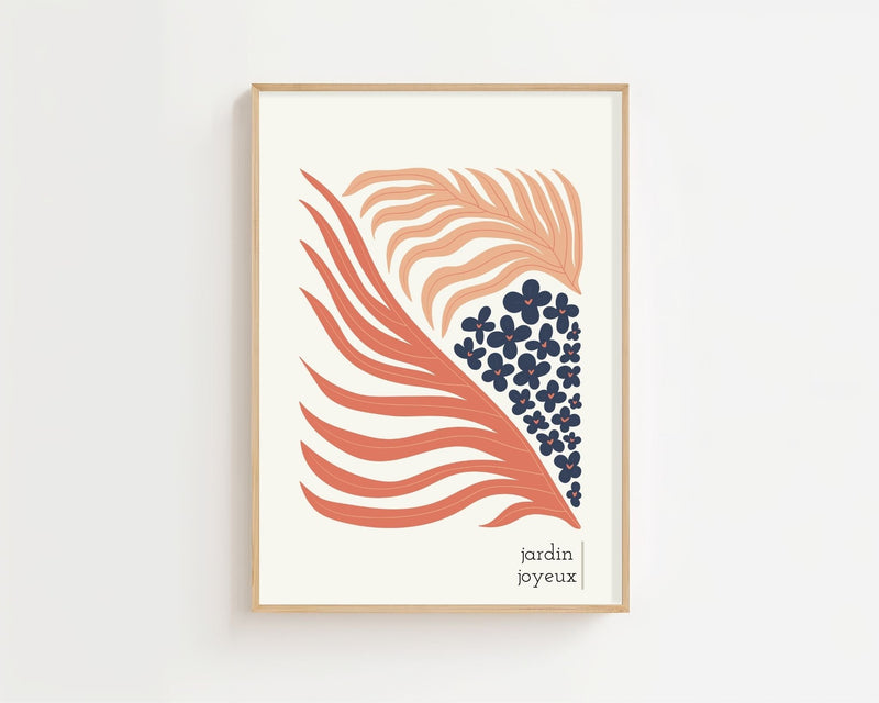 Jardin Joyeux Plakat - 21 x 29.7 cm - Nellastore