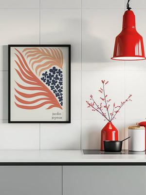 Jardin Joyeux Plakat - 21 x 29.7 cm - Nellastore