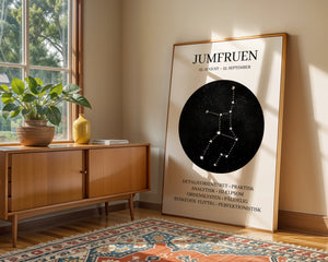 Jomfruen Stjernetegn Plakat - 21 x 29.7 cm - Nellastore