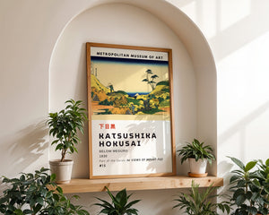 Kaisushika Hokusai - Below Meguro Plakat - 21 x 29.7 cm (A4) - Nellastore