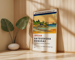 Kaisushika Hokusai - Enoshima In Sagami Province Plakat - 21 x 29.7 cm (A4) - Nellastore