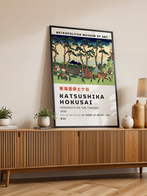 Kaisushika Hokusai - Hodogoya On The Tokaido Plakat - 21 x 29.7 cm (A4) - Nellastore