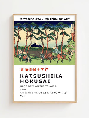 Kaisushika Hokusai - Hodogoya On The Tokaido Plakat - 21 x 29.7 cm (A4) - Nellastore