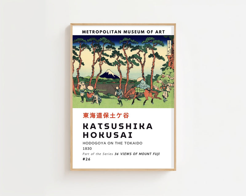 Kaisushika Hokusai - Hodogoya On The Tokaido Plakat - 21 x 29.7 cm (A4) - Nellastore