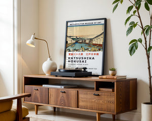 Kaisushika Hokusai - Ihonbashi Bridge In Edo Plakat - 21 x 29.7 cm (A4) - Nellastore