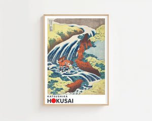 Kaisushika Hokusai - Japanese countryside Plakat - 21 x 29.7 cm (A4) - Nellastore