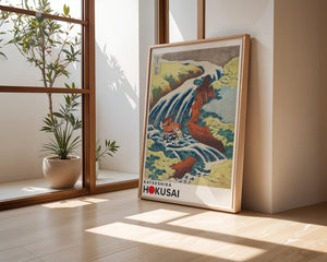 Kaisushika Hokusai - Japanese countryside Plakat - 21 x 29.7 cm (A4) - Nellastore