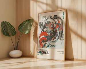 Kaisushika Hokusai - Japanese Woman Plakat - 21 x 29.7 cm (A4) - Nellastore