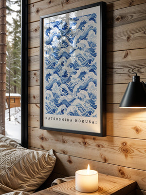 Kaisushika Hokusai - Ocean of clouds Plakat - 21 x 29.7 cm (A4) - Nellastore