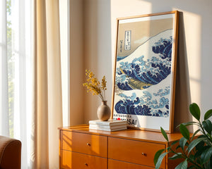 Kaisushika Hokusai - Raft within the great wave Plakat - 21 x 29.7 cm (A4) - Nellastore