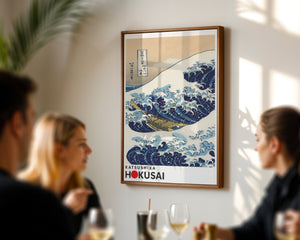 Kaisushika Hokusai - Raft within the great wave Plakat - 21 x 29.7 cm (A4) - Nellastore