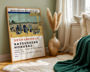 Kaisushika Hokusai - Sazai Hall - Temple Of Five Hundred Rakan Plakat - 21 x 29.7 cm (A4) - Nellastore
