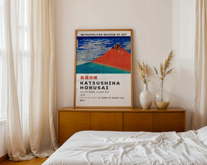Kaisushika Hokusai - South Wind, Clear Sky Plakat - 21 x 29.7 cm (A4) - Nellastore