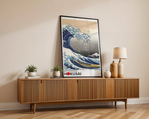 Kaisushika Hokusai - The great wave animated Plakat - 21 x 29.7 cm (A4) - Nellastore