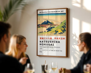 Kaisushika Hokusai - The Inume Pass In Kai Province Plakat - 21 x 29.7 cm (A4) - Nellastore