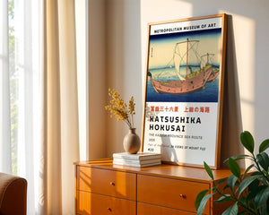 Kaisushika Hokusai - The Kazusa Province Sea Route Plakat - 21 x 29.7 cm (A4) - Nellastore