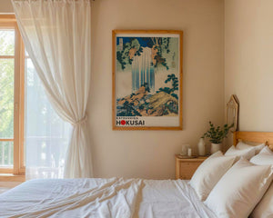 Kaisushika Hokusai - The waterfall Plakat - 21 x 29.7 cm (A4) - Nellastore