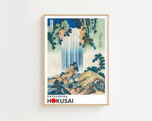 Kaisushika Hokusai - The waterfall Plakat - 21 x 29.7 cm (A4) - Nellastore
