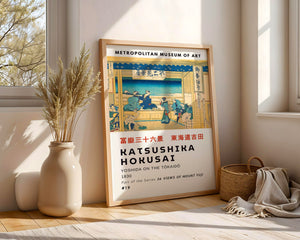 Kaisushika Hokusai - Yoshida On The Tókaidó Plakat - 21 x 29.7 cm (A4) - Nellastore
