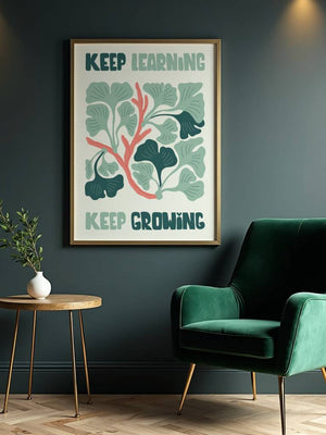 Keep Growing Plakat - 21 x 29.7 cm - Nellastore