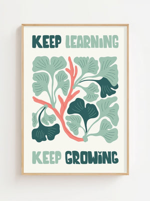 Keep Growing Plakat - 21 x 29.7 cm - Nellastore