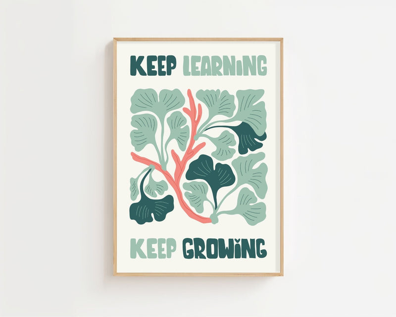 Keep Growing Plakat - 21 x 29.7 cm - Nellastore