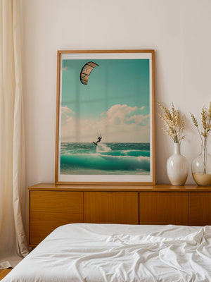 Kitesurfer Plakat - 21 x 29.7 cm (A4) - Nellastore