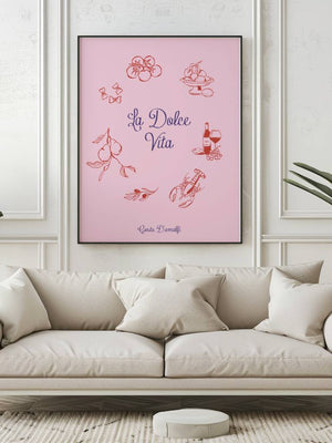La Dolce Vita Costa D'Amalfi Plakat - 21 x 29.7 cm - Nellastore