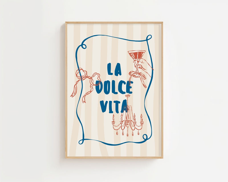 La Dolce Vita Plakat - 21 x 29.7 cm - Nellastore
