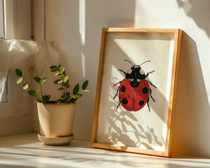 Ladybug Plakat - 21 x 29.7 cm (A4) - Nellastore