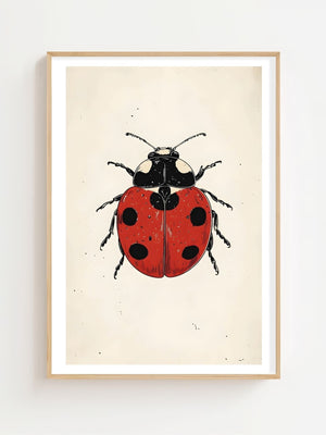 Ladybug Plakat - 21 x 29.7 cm (A4) - Nellastore