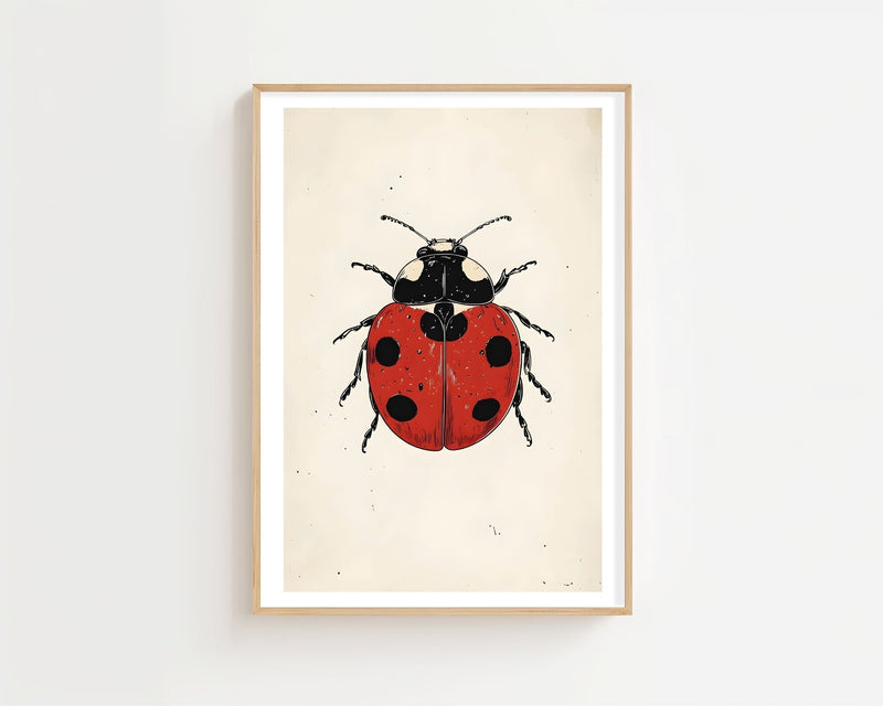 Ladybug Plakat - 21 x 29.7 cm (A4) - Nellastore