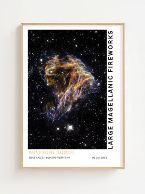 Large Magellanic Fireworks Plakat - 21 x 29.7 cm (A4) - Nellastore