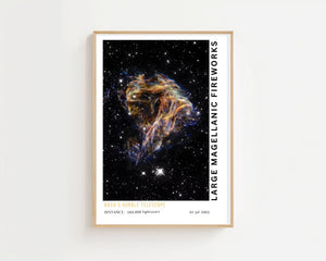 Large Magellanic Fireworks Plakat - 21 x 29.7 cm (A4) - Nellastore