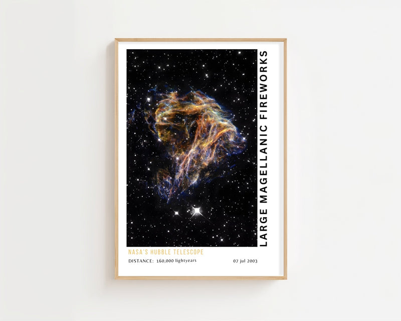 Large Magellanic Fireworks Plakat - 21 x 29.7 cm (A4) - Nellastore