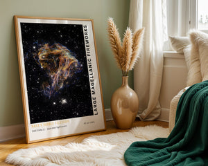 Large Magellanic Fireworks Plakat - 21 x 29.7 cm (A4) - Nellastore