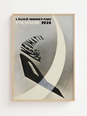 László Moholy - Nagy - Advertising Poster Pneumatik Plakat - 21 x 29.7 cm - Nellastore