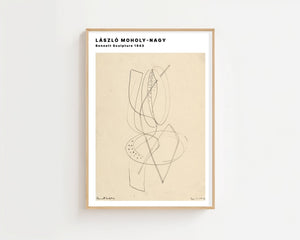László Moholy - Nagy - Bennett Sculpture Plakat - 21 x 29.7 cm - Nellastore