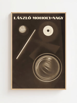 László Moholy - Nagy - Circular Shapes And Diagonal Line Plakat - 21 x 29.7 cm - Nellastore