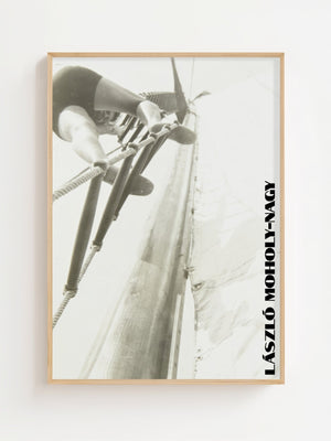 László Moholy - Nagy - Climbing the Mast Plakat - 21 x 29.7 cm - Nellastore