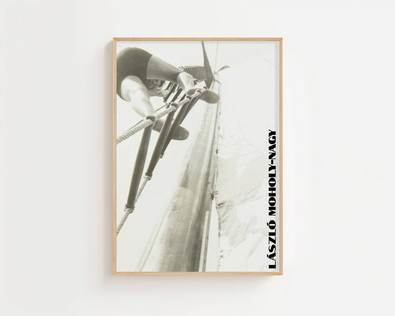 László Moholy - Nagy - Climbing the Mast Plakat - 21 x 29.7 cm - Nellastore